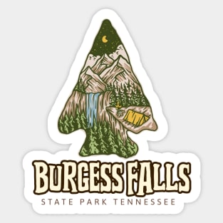 BURGESS FALLS STATE PARK TENNESSEE Sticker